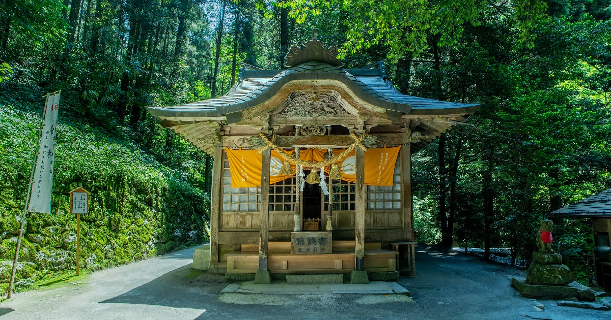 鳥取県金持神社の御神木札と開運お守りと開運箸と黄色いハンカチのご利益4点セット